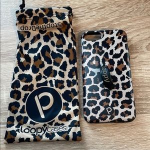 Authentic loopy leopard case